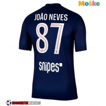 Moške Nogometnih dresov Paris Saint-Germain Joao Neves #87 Domači 2025-26 Kratki rokavi